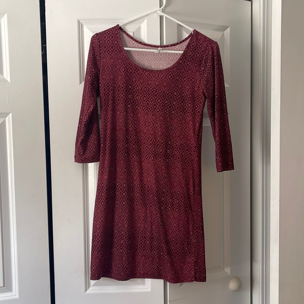 Red/burgundy mudd soft dress